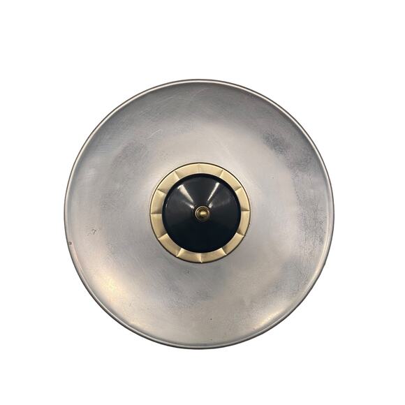 Vintage MCM Kromex Chrome And Brushed Aluminum Ice Bucket Lid Handle Modern - Picture 6 of 10